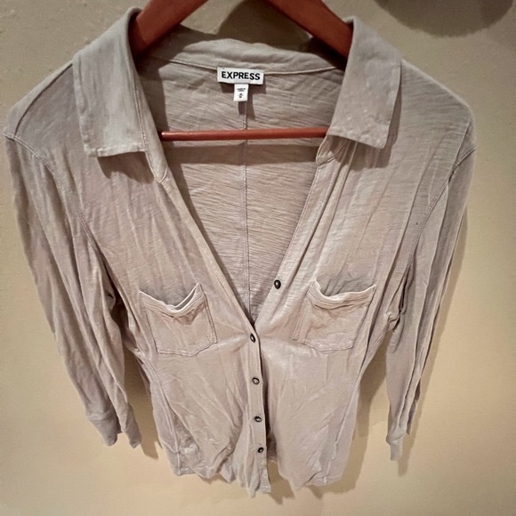 Gray EXPRESS Cardigan - Picture 2 of 4